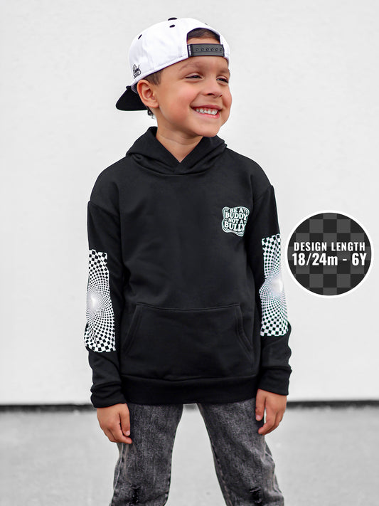 Be a Buddy Black Hoodie