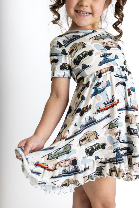 The Brave 2.0 Shortsleeve Twirl Dress