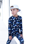 Intergalactic Glow in the Dark 2 Piece Pajama Set