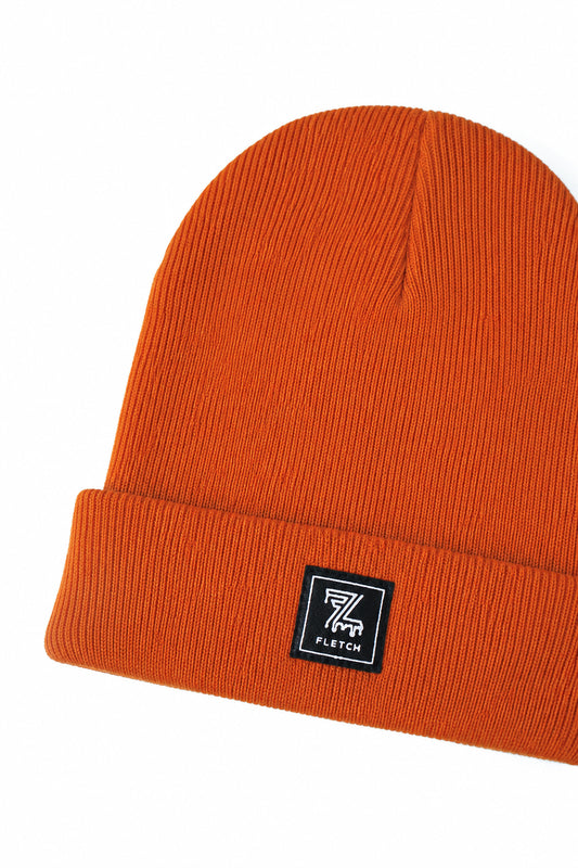 Orange solid Knit Beanie