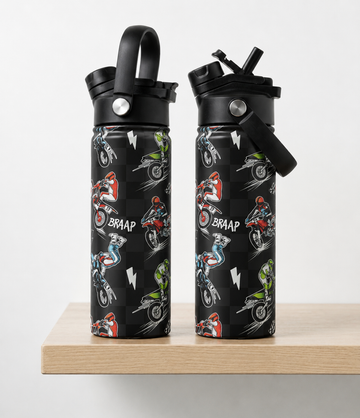 Full Send Insulated Stainless Steel Straw Water Bottle