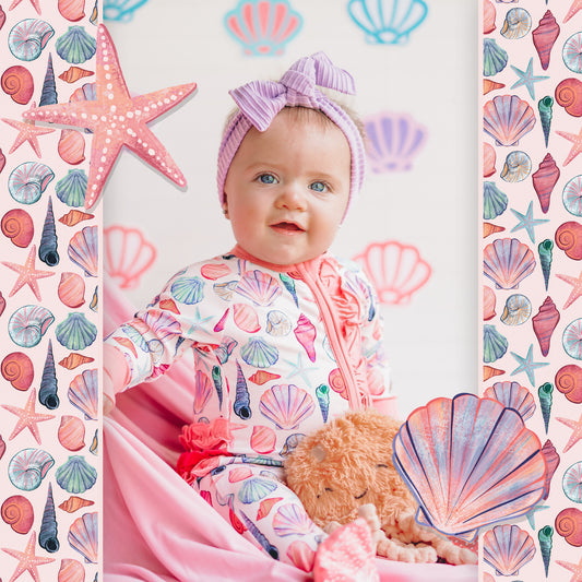 Cute as Shell Ruffle Footie Snoozer