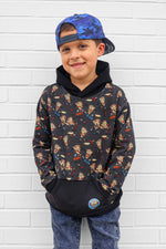 Skateboarding Pizza Pullover Hoodie