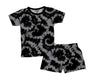 To Dye For Gray 2 Piece Shorts Set