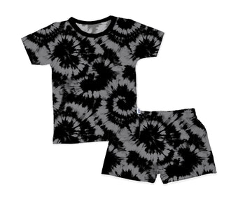 To Dye For Gray 2 Piece Shorts Set