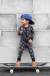 Skateboarding Pizza One-Piece Sleeper - Snoozer