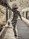 Green Distressed Camo 2 Piece Pajama Set