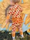 Here Comes the Sun Ribbed Ruffle Snoozer