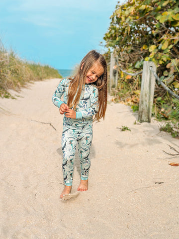 Seafoam Sparkle 2 Piece Pajama Set