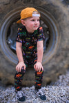 MONSTER Trucks Short Sleeve Pajama Set