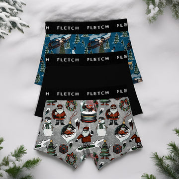 Festive Freight Boxer Brief Set (3-Pack)
