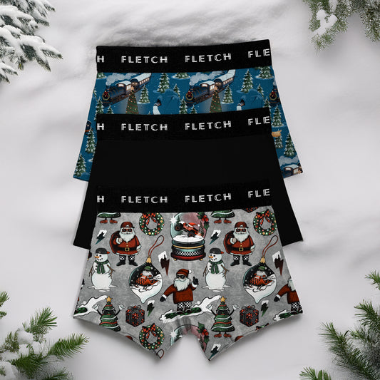 Festive Freight Boxer Brief Set (3-Pack)