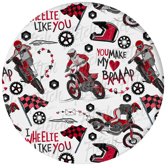 I Wheelie Like You 2 Piece Pajama Set (Short Sleeve & Pants)