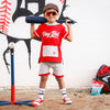 Field of Dreams Red Hoodie Shorts Set