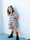 Flutter Shortsleeve Twirl Dress