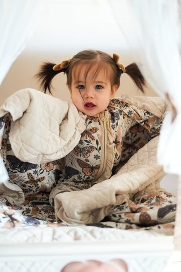 Flutter Ruffle Quilted Blanket: Core Collection