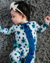 Berry Blue Ruffle Footie Snoozer