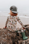 Wishin I Was Fishin 2 Piece Pajama Set