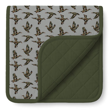 Mallard Mode Quilted Blanket