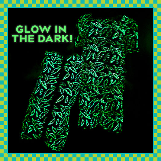 Electric Glow- Glow in the Dark- 2 Piece Shorts Set