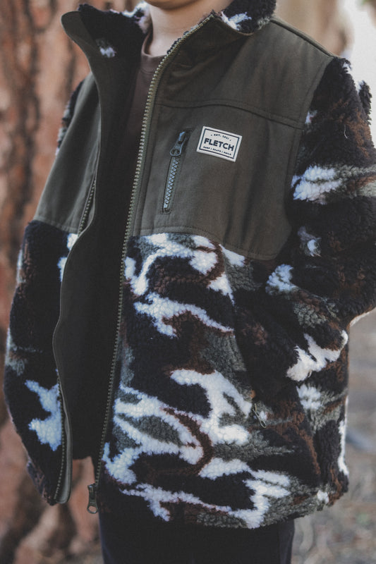 Camo Sherpa Jacket