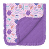 Bonjour, Babe Quilted Ruffle Blanket