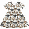 Flutter Shortsleeve Twirl Dress