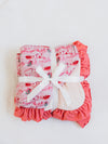 Sparkle and Sleigh Ruffle Plush Blanket