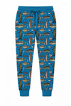 Wishin I Was Fishin' Blue Adult Joggers