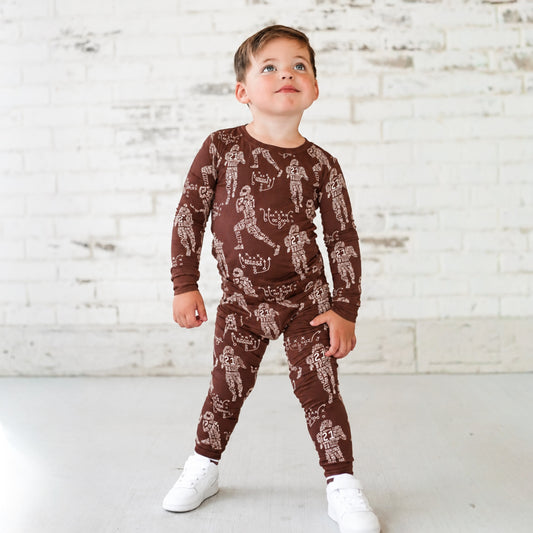 Playmaker (Brown) 2 Piece Pajama Set