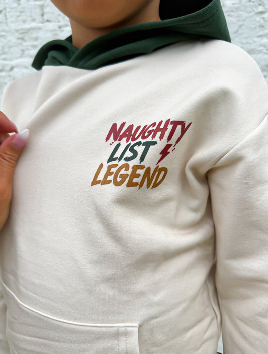 Naughty List Legend Pullover Kids Hoodie