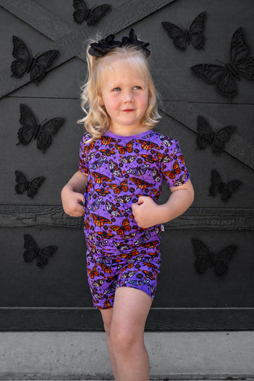 Twilight Wings  2-Piece Shorts Pajama Set