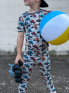Coastal Chaos Short Sleeve Pajama Set