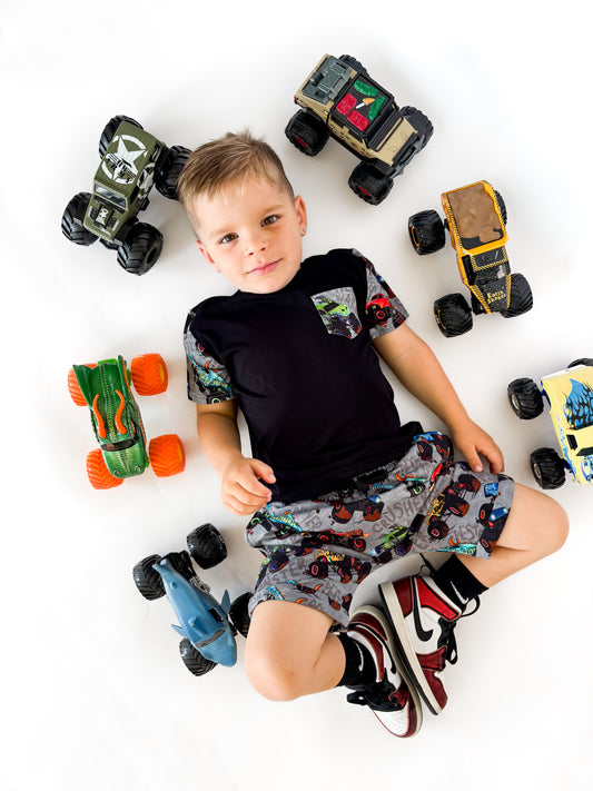Monster Jammies Lounge Pocket Tee & Shorts Set