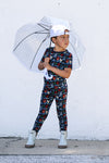 Hen It Pours Short Sleeve Long Pants 2-Piece Set