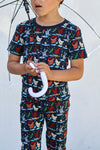 Hen It Pours Short Sleeve Long Pants 2-Piece Set