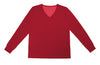 Cranberry Adult Women's Long Sleeve V-Neck Shirt