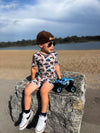 Coastal Chaos 2-Piece Pajama Shorts Set