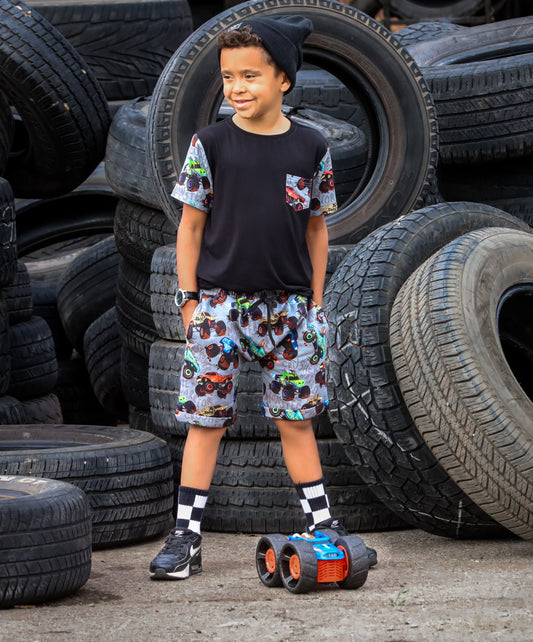 Monster Jammies Lounge Pocket Tee & Shorts Set
