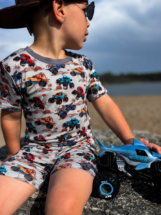 Coastal Chaos 2-Piece Pajama Shorts Set