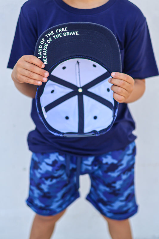 Land of the Free Shorts Set & Hat Bundle