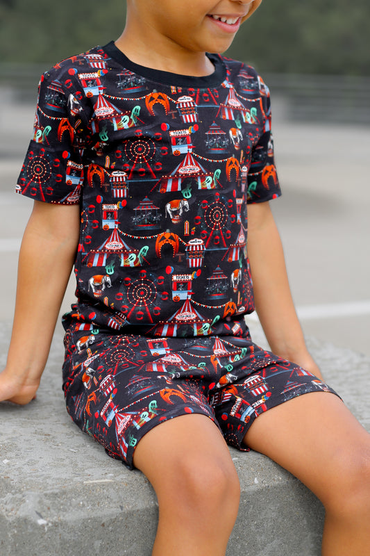 Carnival Chaos  2-Piece Shorts Pajama Set