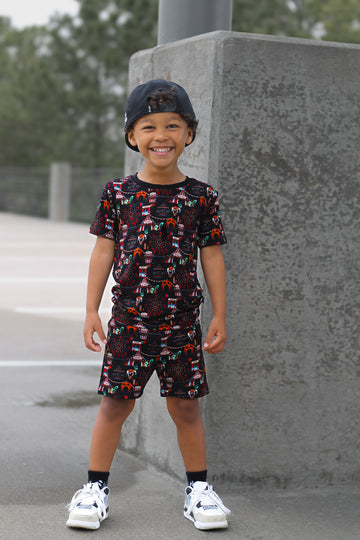 Carnival Chaos  2-Piece Shorts Pajama Set