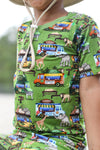 Wild Card Short Sleeve Pajama Set