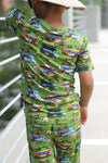 Wild Card Short Sleeve Pajama Set
