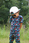 Hen It Pours Short Sleeve Long Pants 2-Piece Set