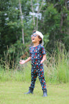 Hen It Pours Short Sleeve Long Pants 2-Piece Set