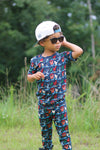 Hen It Pours Short Sleeve Long Pants 2-Piece Set