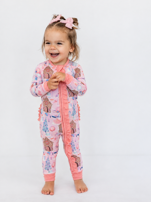 Sugarplum Dreams Ruffle Snoozer
