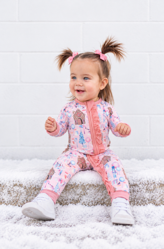 Sugarplum Dreams Ruffle Snoozer